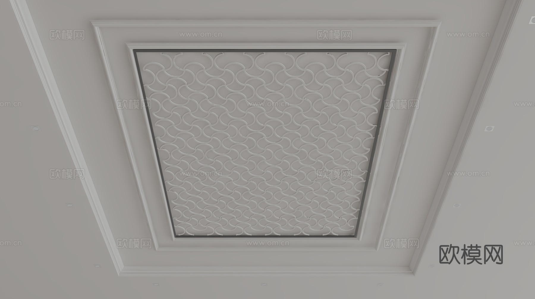 欧式天花吊顶3d模型