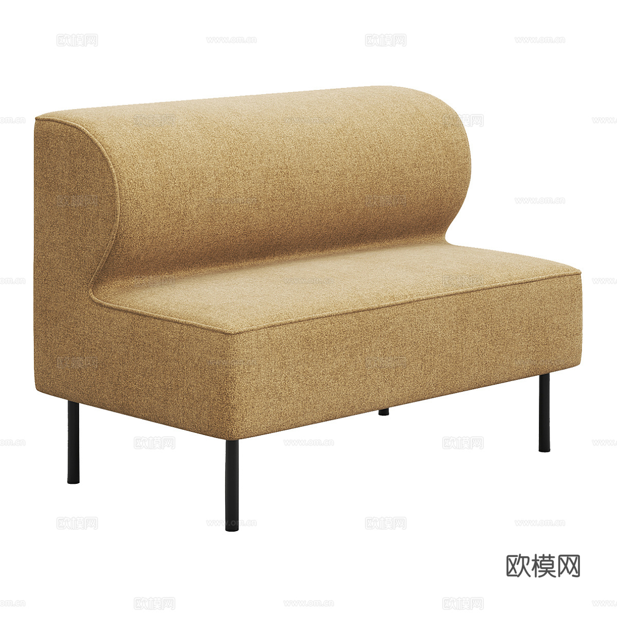 现代简约双人沙发 双人沙发 沙发 休闲沙发3d模型