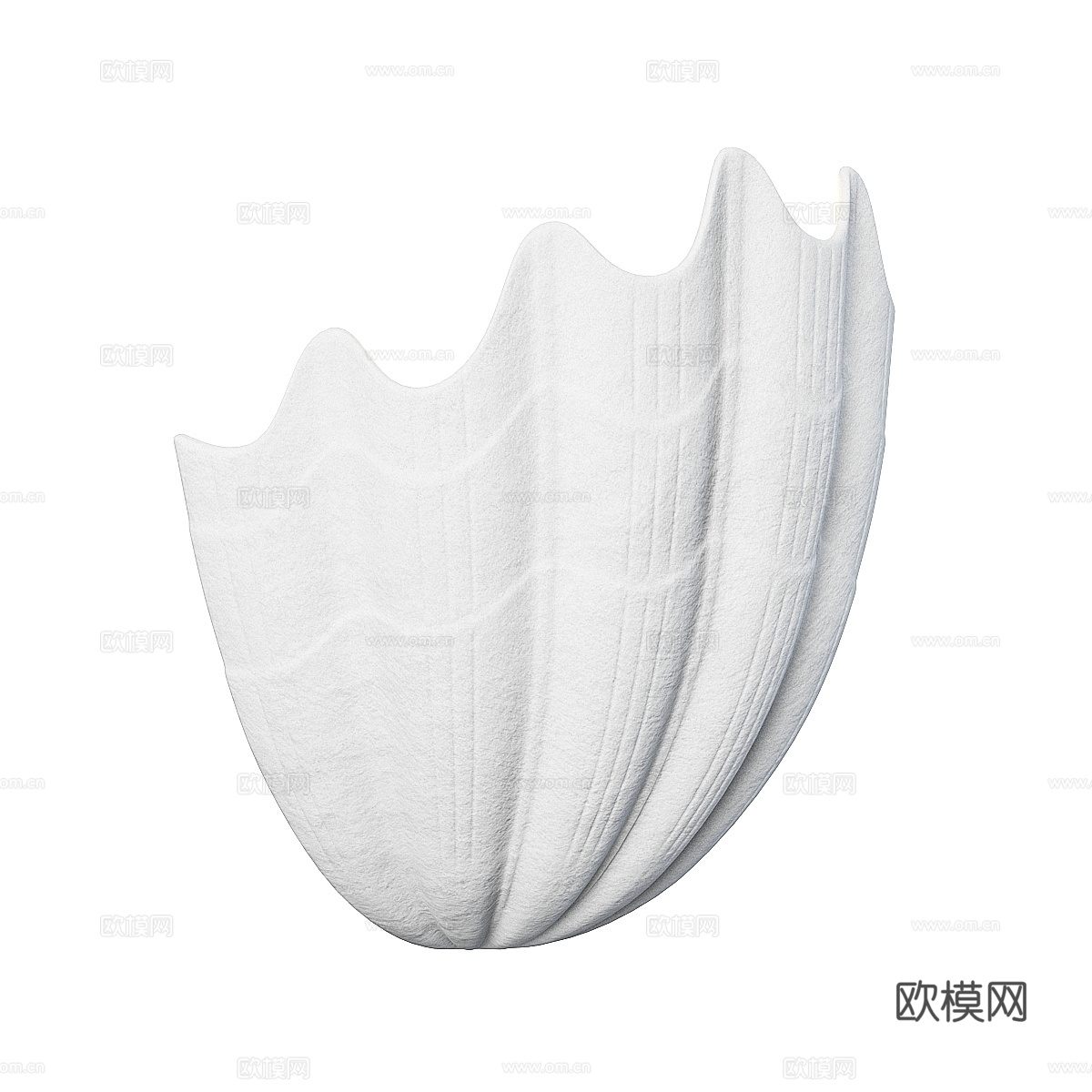 新中式贝壳装饰壁灯3d模型