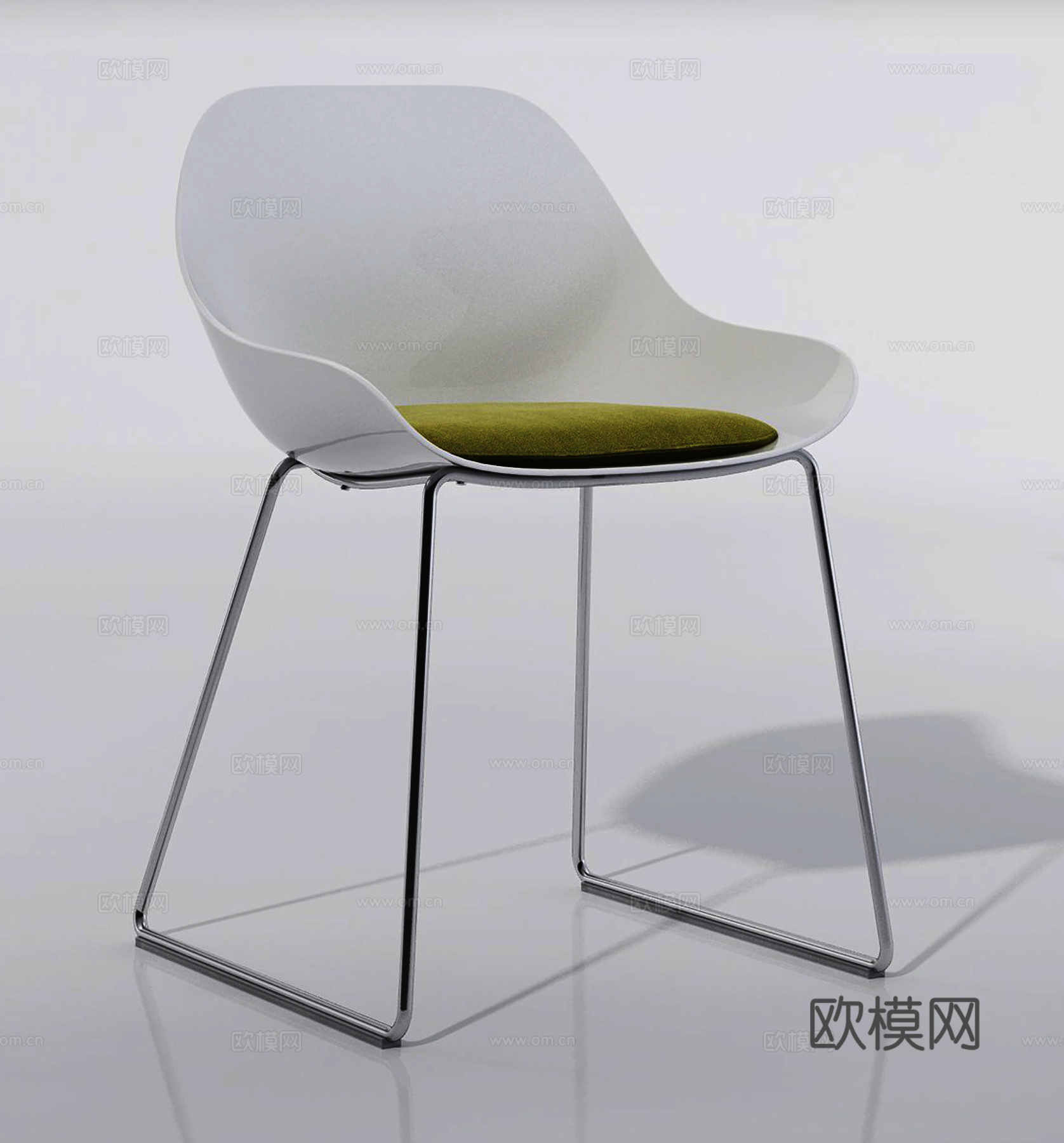 现代极简休闲椅 单椅椅餐椅3d模型