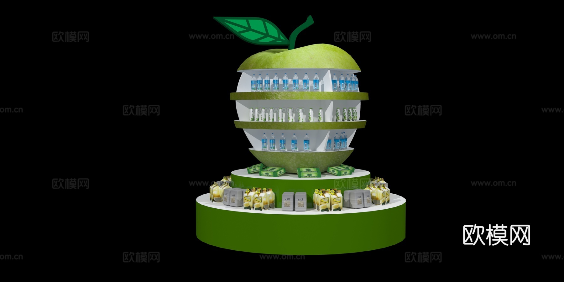 苹果展柜3d模型