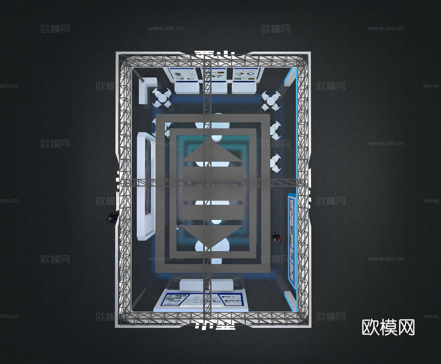 展台 展厅3d模型