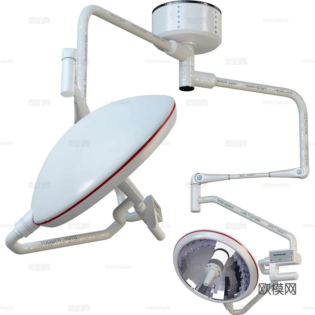 手术天照灯3d模型