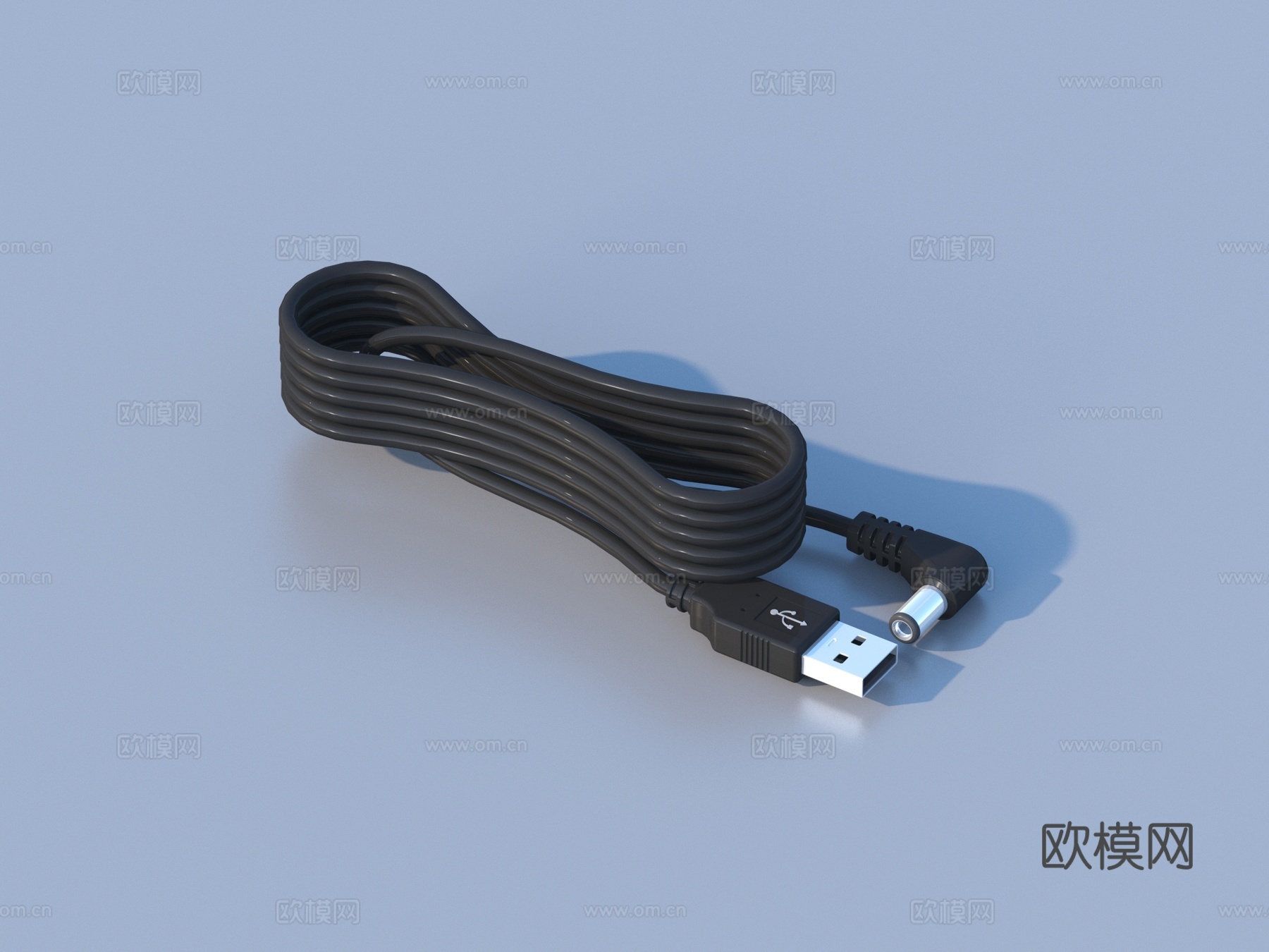 充电线 数据线 连接线su模型