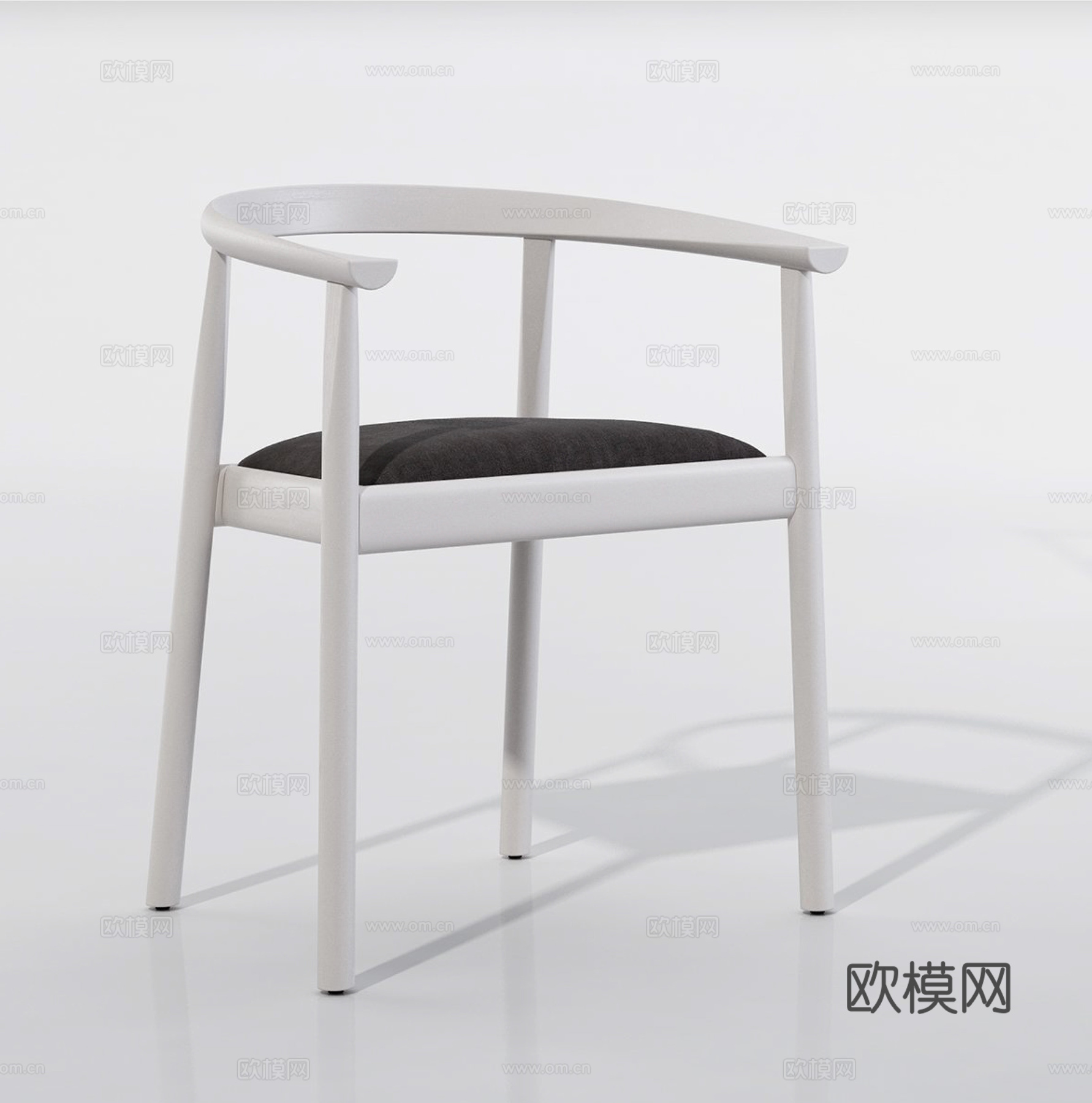 现代休闲椅 单椅 布椅书椅餐椅3d模型