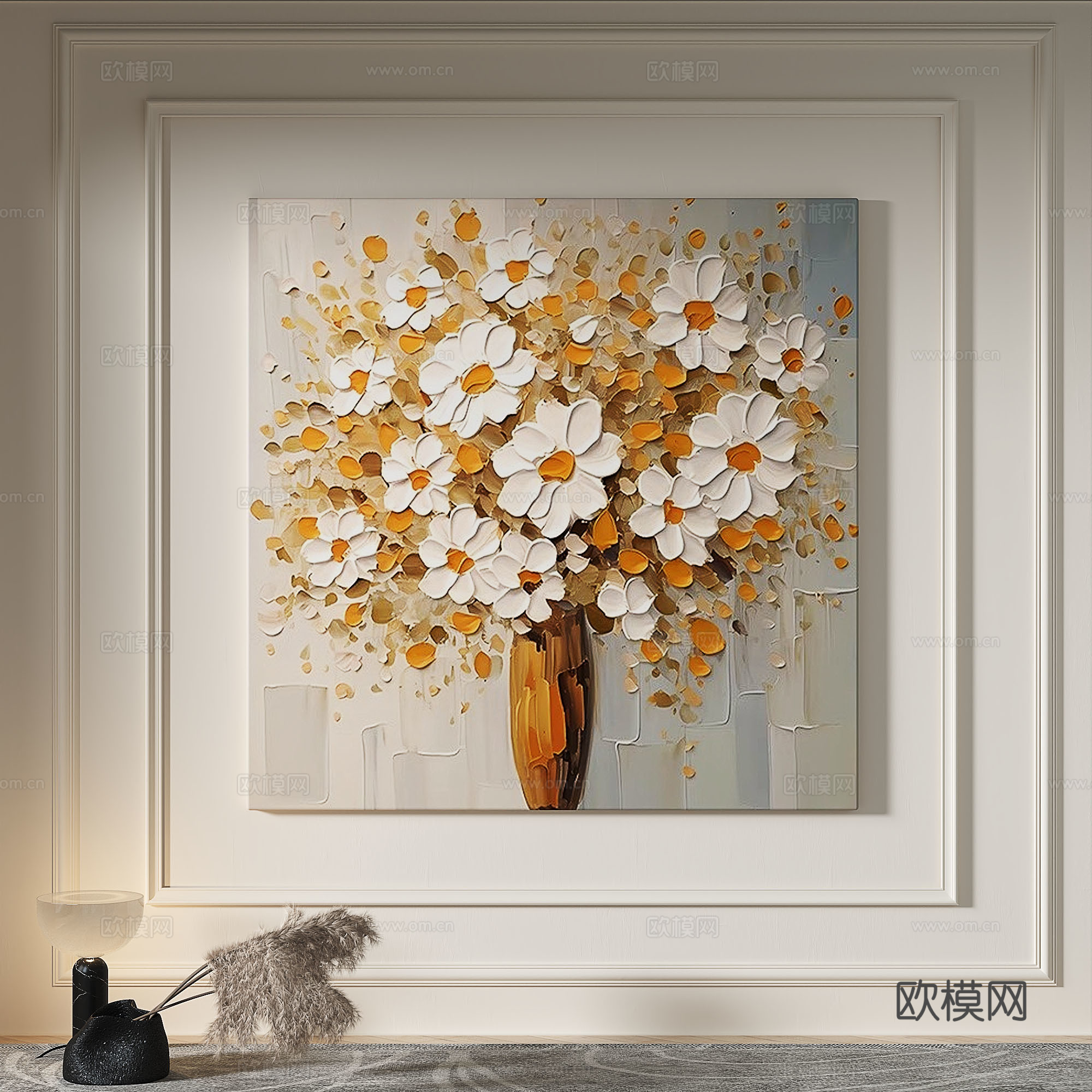 现代，奶油风，简约，肌理，抽象，轻奢，侘寂，立体，装饰画3d模型