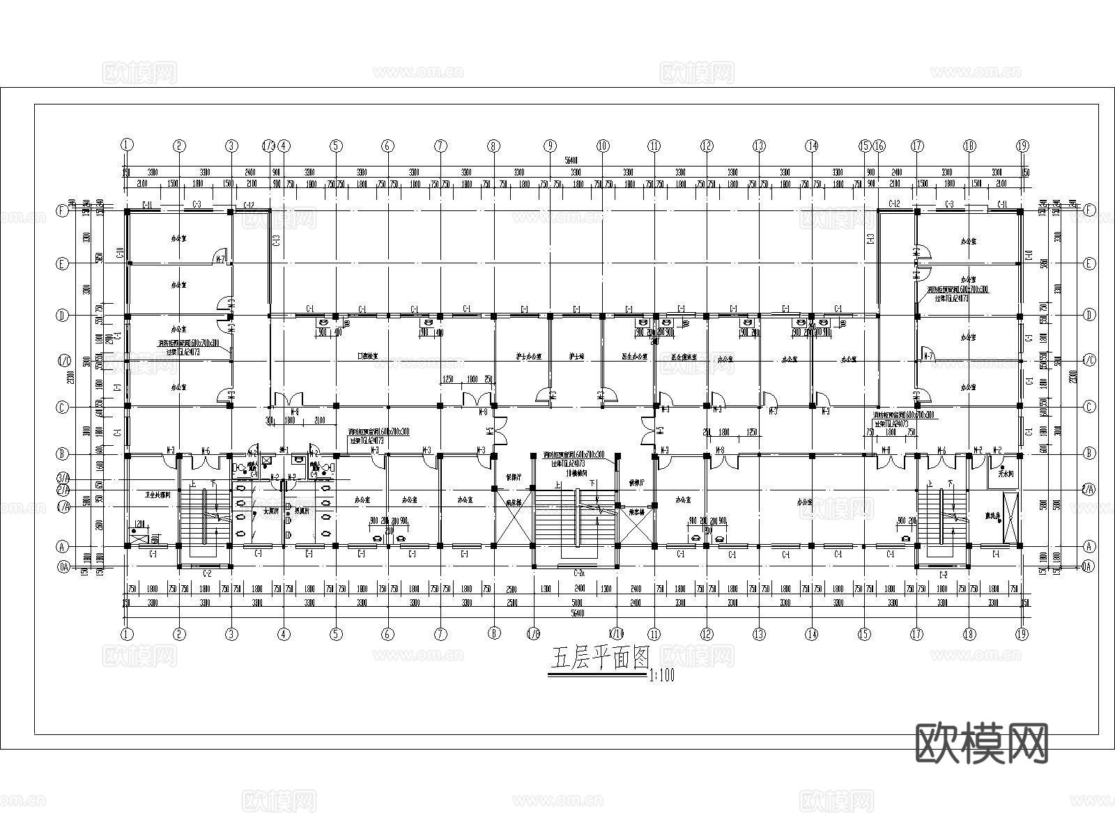 医院建筑 住院部 急诊楼 门诊楼 医院综合楼 医院cad施工图