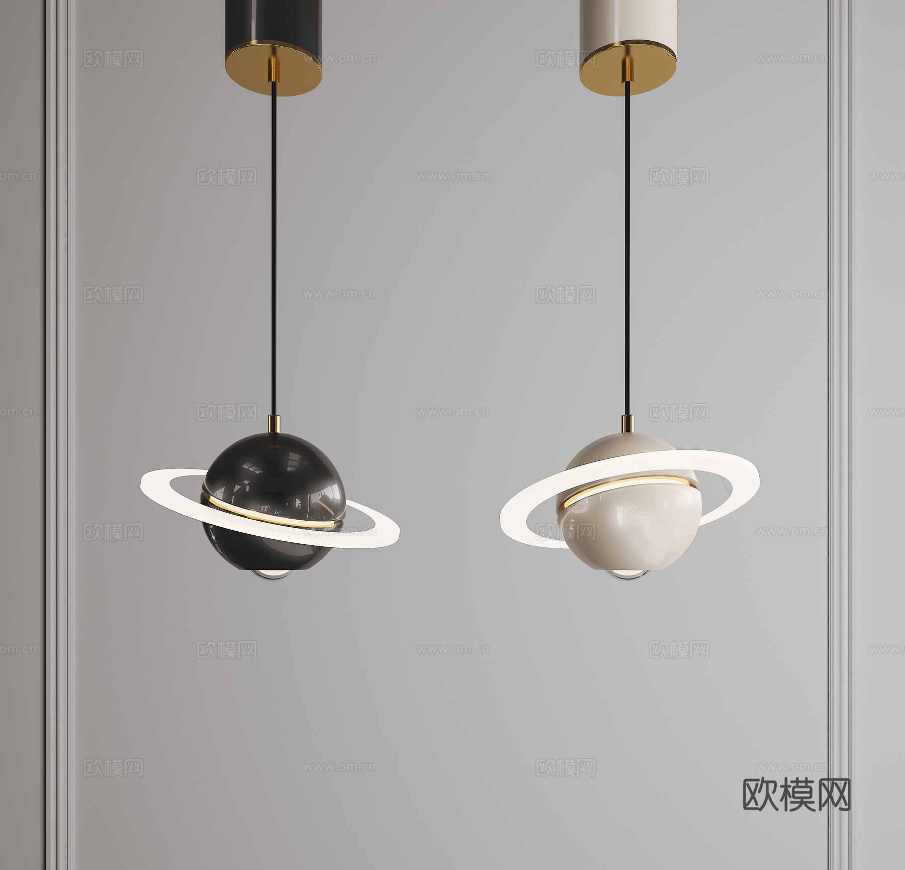 星球吊灯 月球吊灯 儿童吊灯 吧台吊灯 现代吊灯 北欧吊灯3d模型