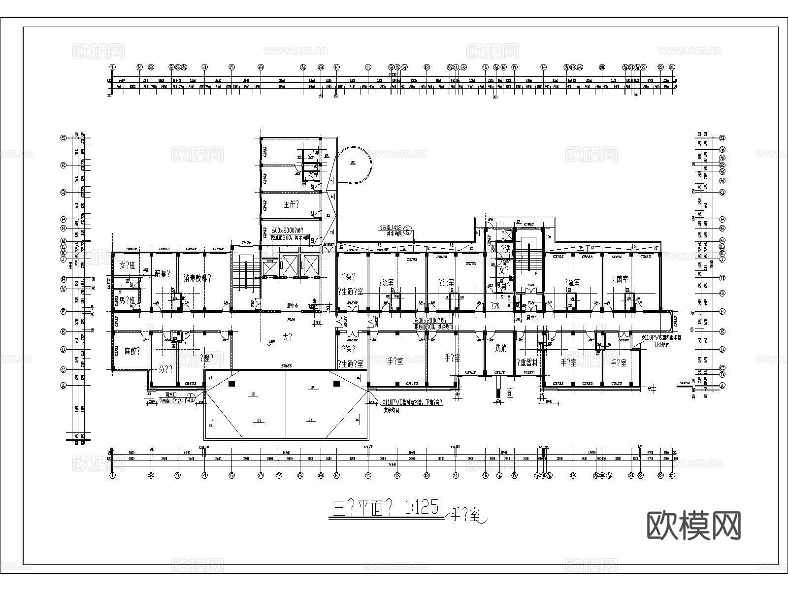 医院建筑 住院部 急诊楼 门诊楼 医院综合楼 医院cad施工图