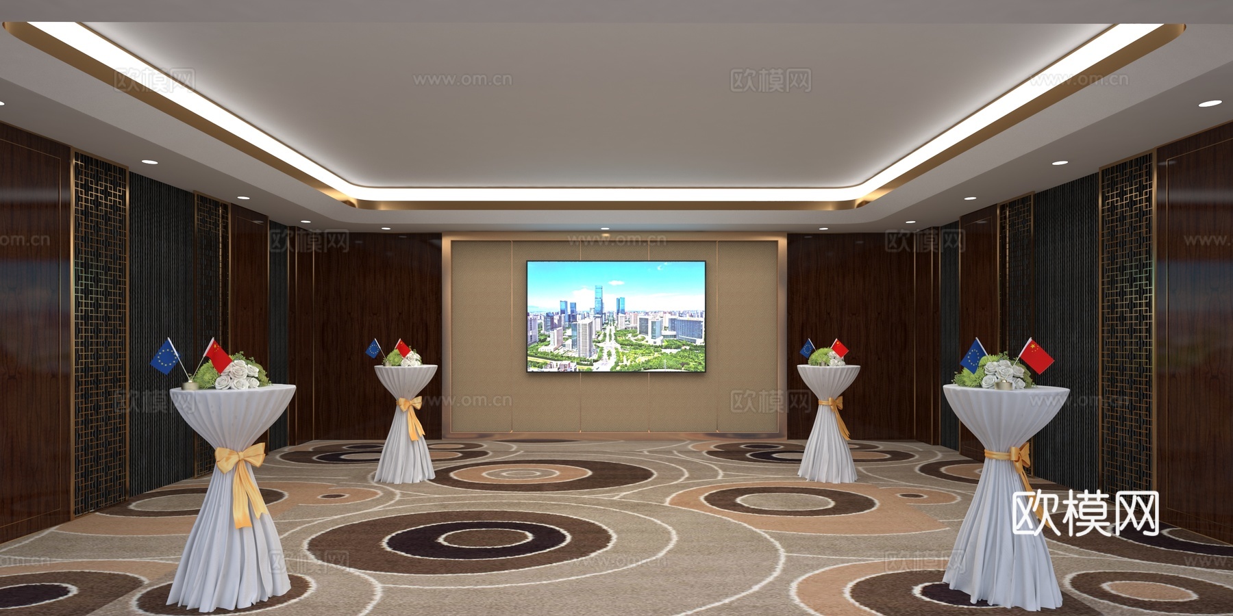酒店茶歇3d模型