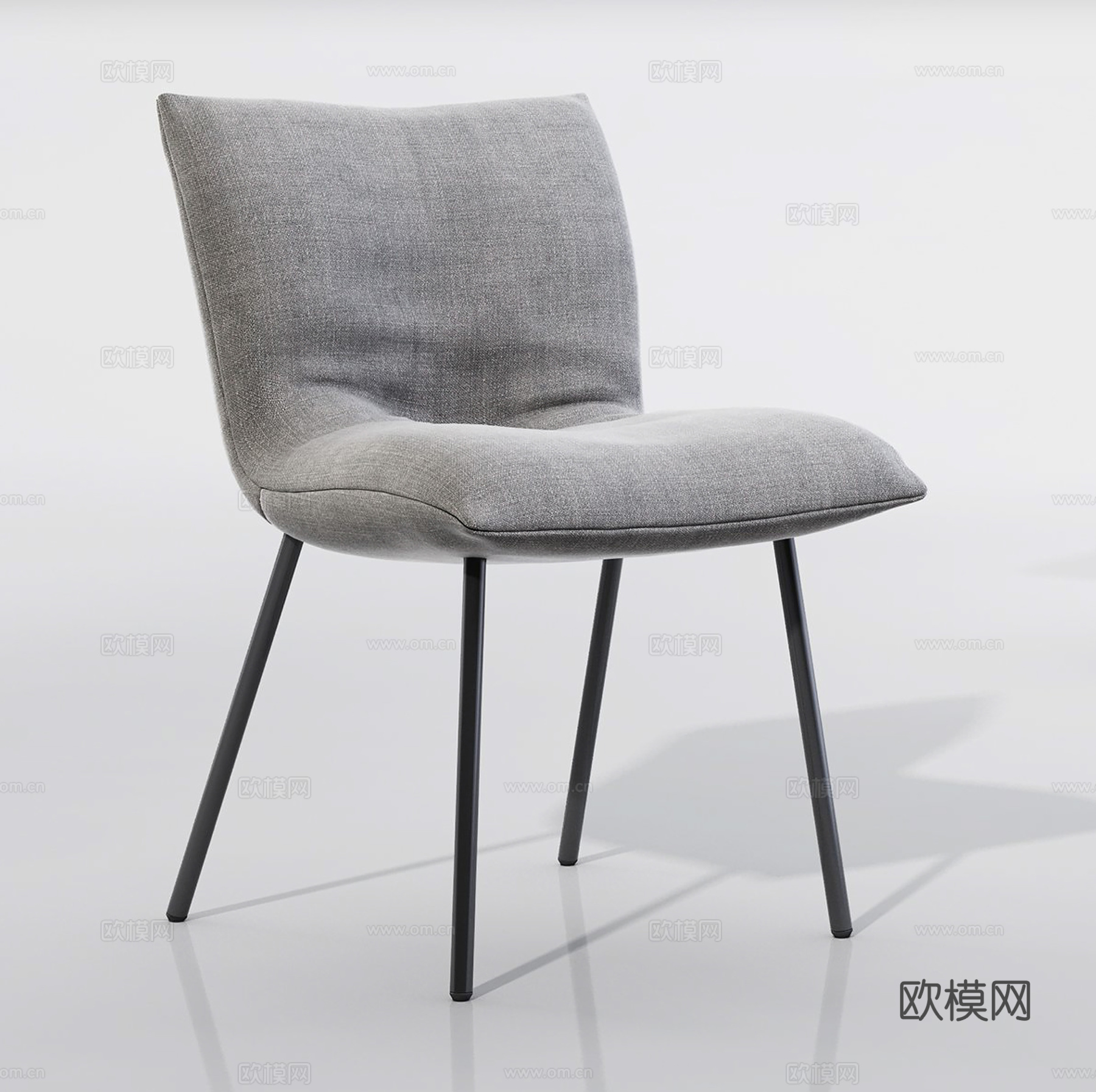 现代办公椅 休闲椅 单椅 布椅书椅餐椅3d模型