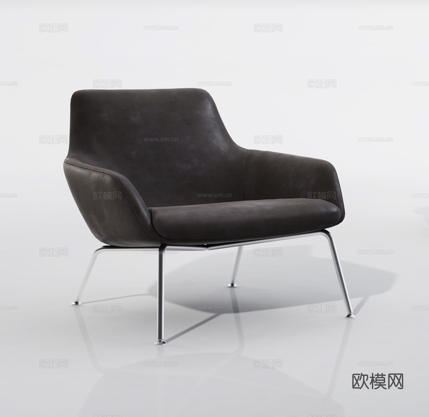 北欧单椅 餐椅  休闲椅3d模型