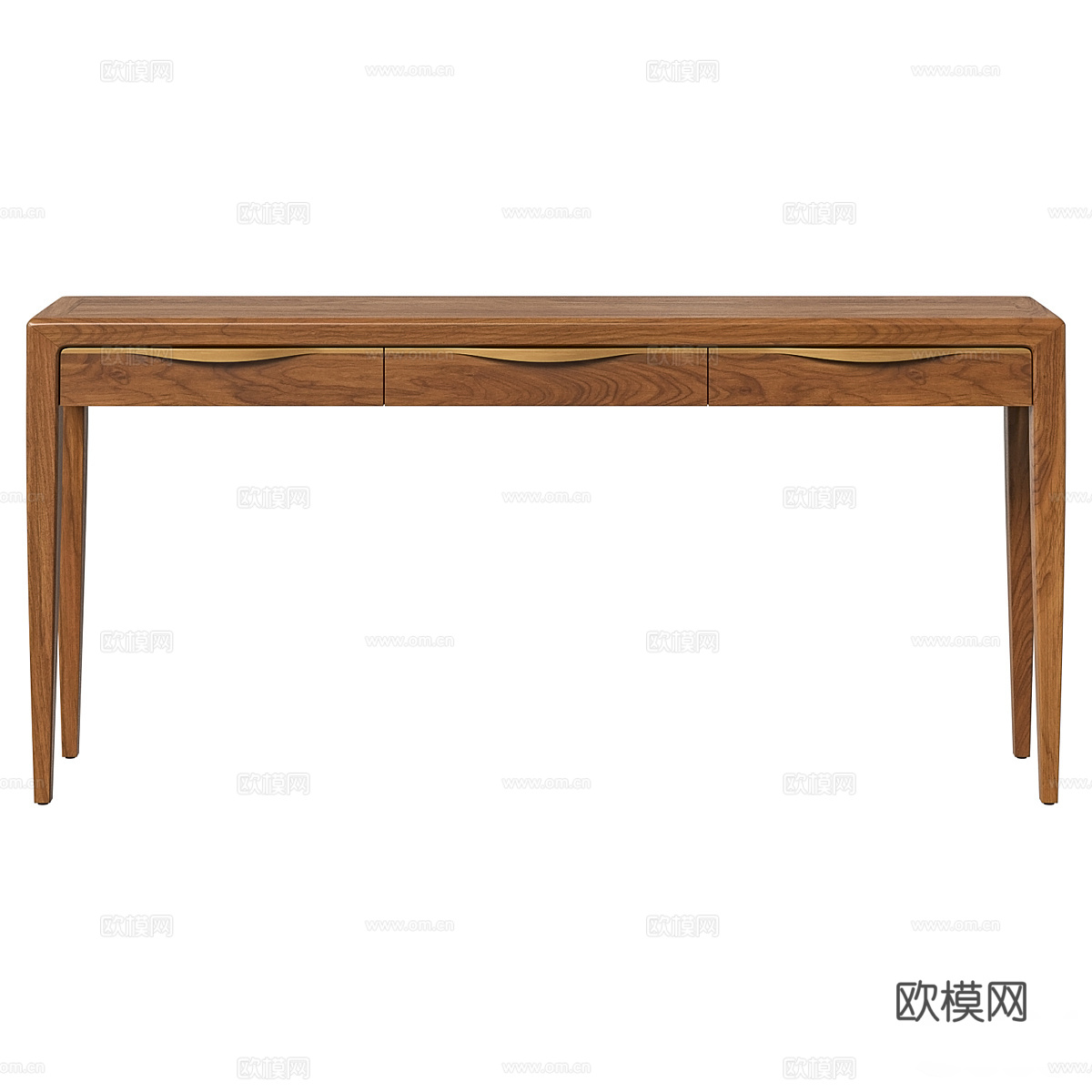 现代意式轻奢木质端景台 玄关桌3d模型