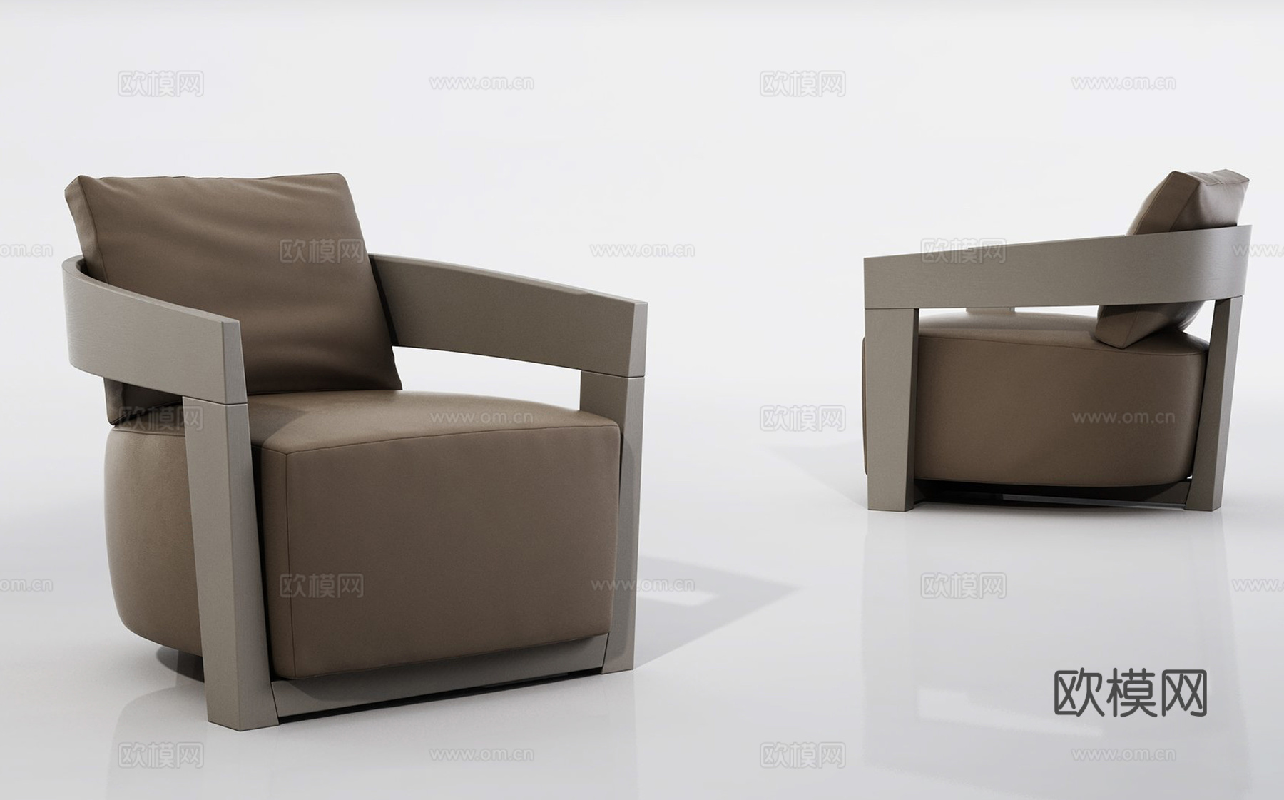 中古风单椅 餐椅  休闲椅3d模型
