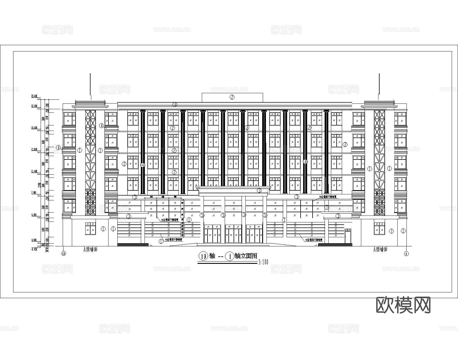 医院建筑 住院部 急诊楼 门诊楼 医院综合楼 医院cad施工图