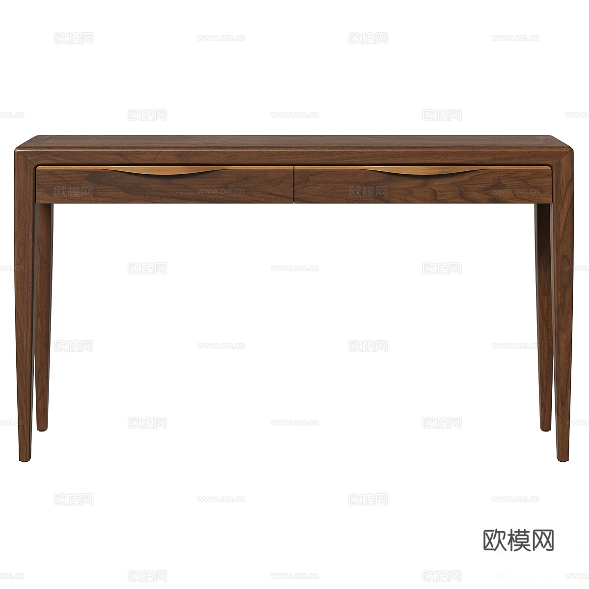 现代意式轻奢木质端景台 玄关桌3d模型