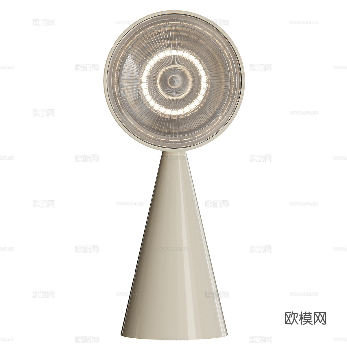 现代轻奢极简便携式 LED 台灯3d模型