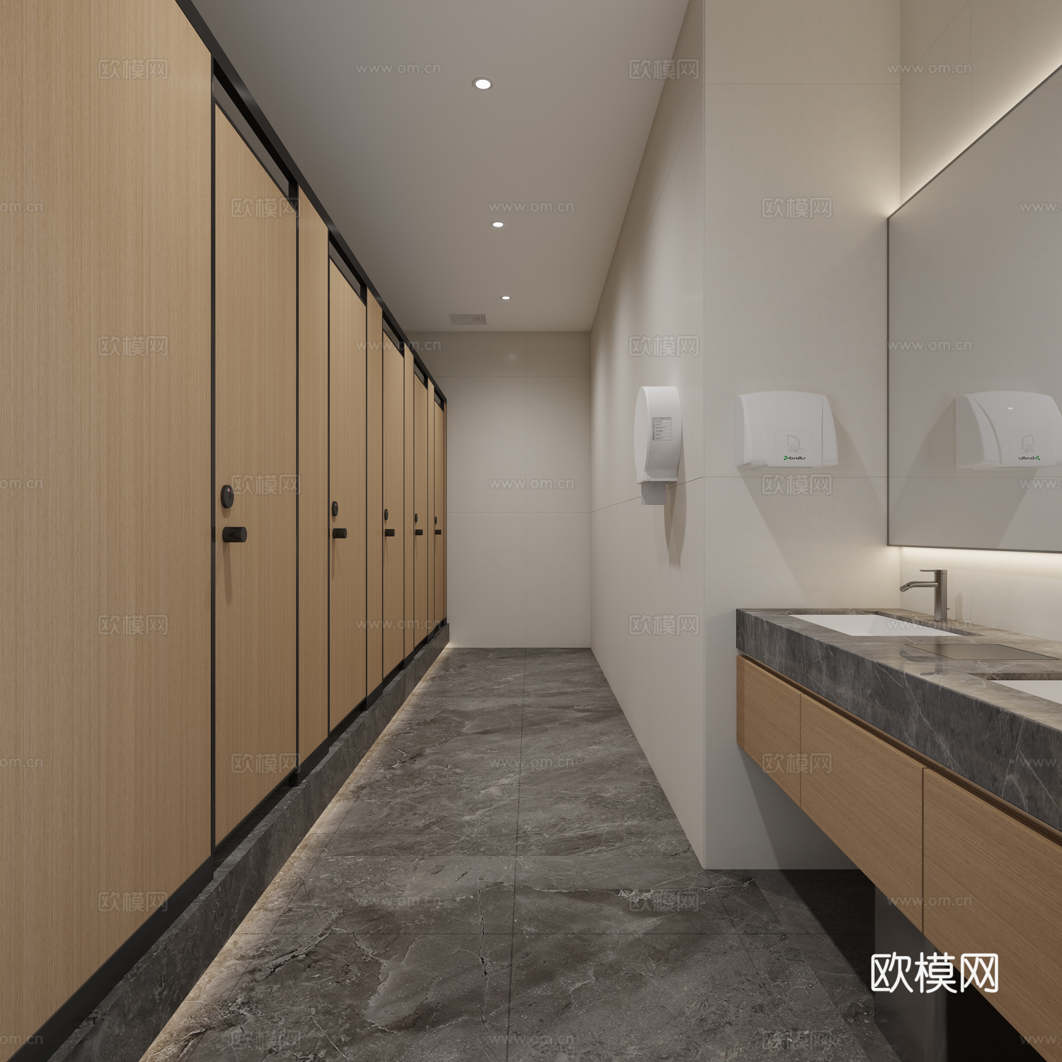 公共卫生间   厂区卫生间   公司卫生间3d模型