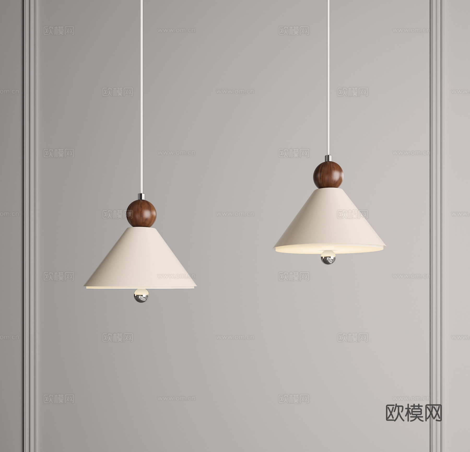 中古吊灯 奶油风吊灯 北欧吊灯 吧台吊灯 小吊灯 餐厅吊灯3d模型