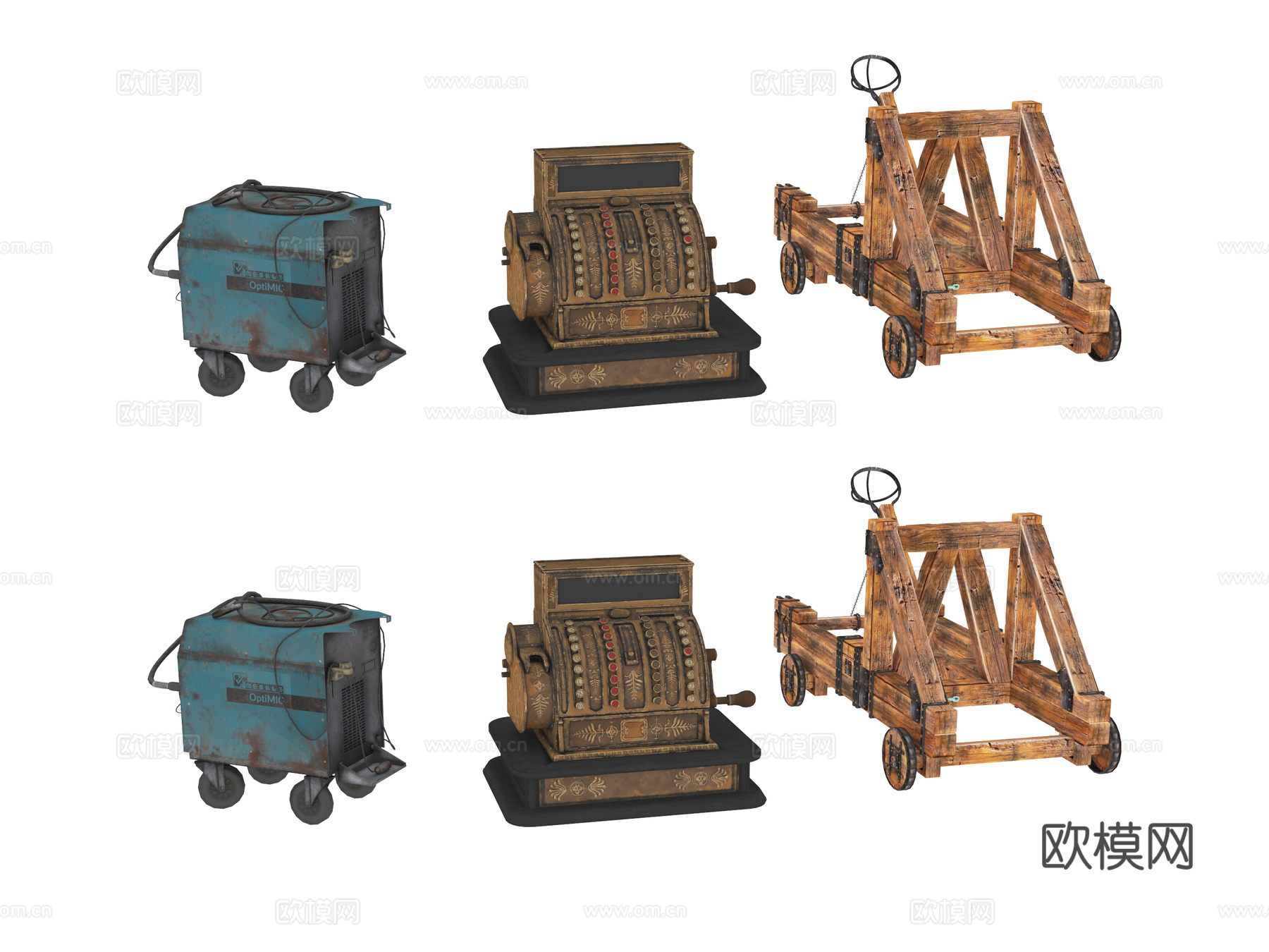 工业器材 废旧工具3d模型