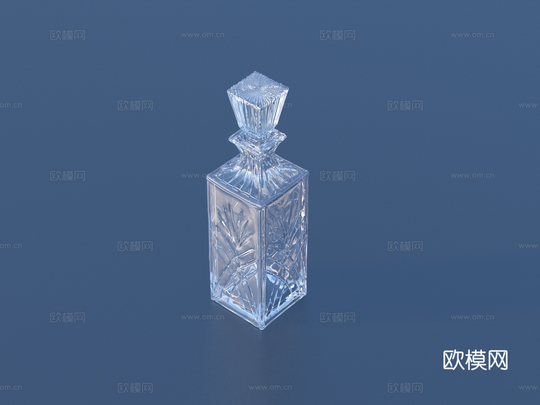 酒瓶 玻璃瓶3d模型