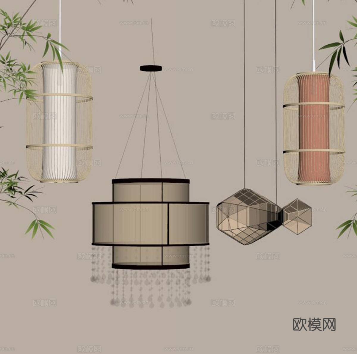 灯笼su模型