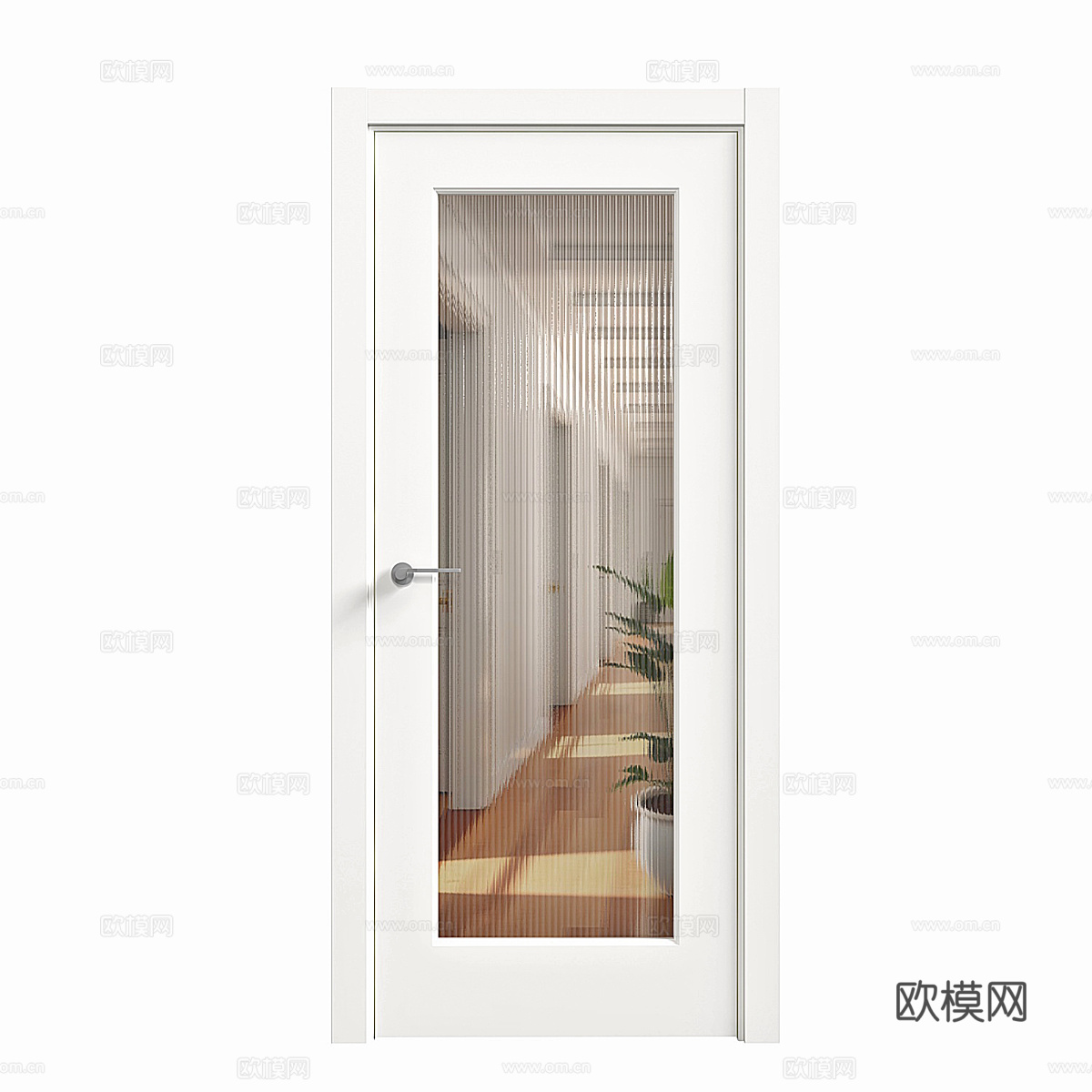 门 单开门 玻璃门 卫生间门 卧室门3d模型