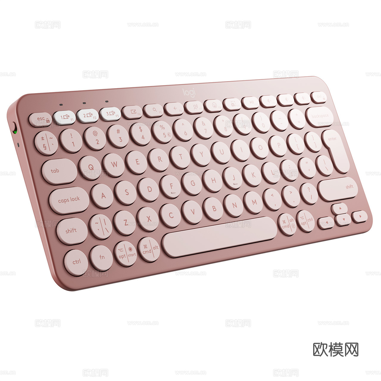 Logitech 罗技 Pebble Keys 2 键盘3d模型