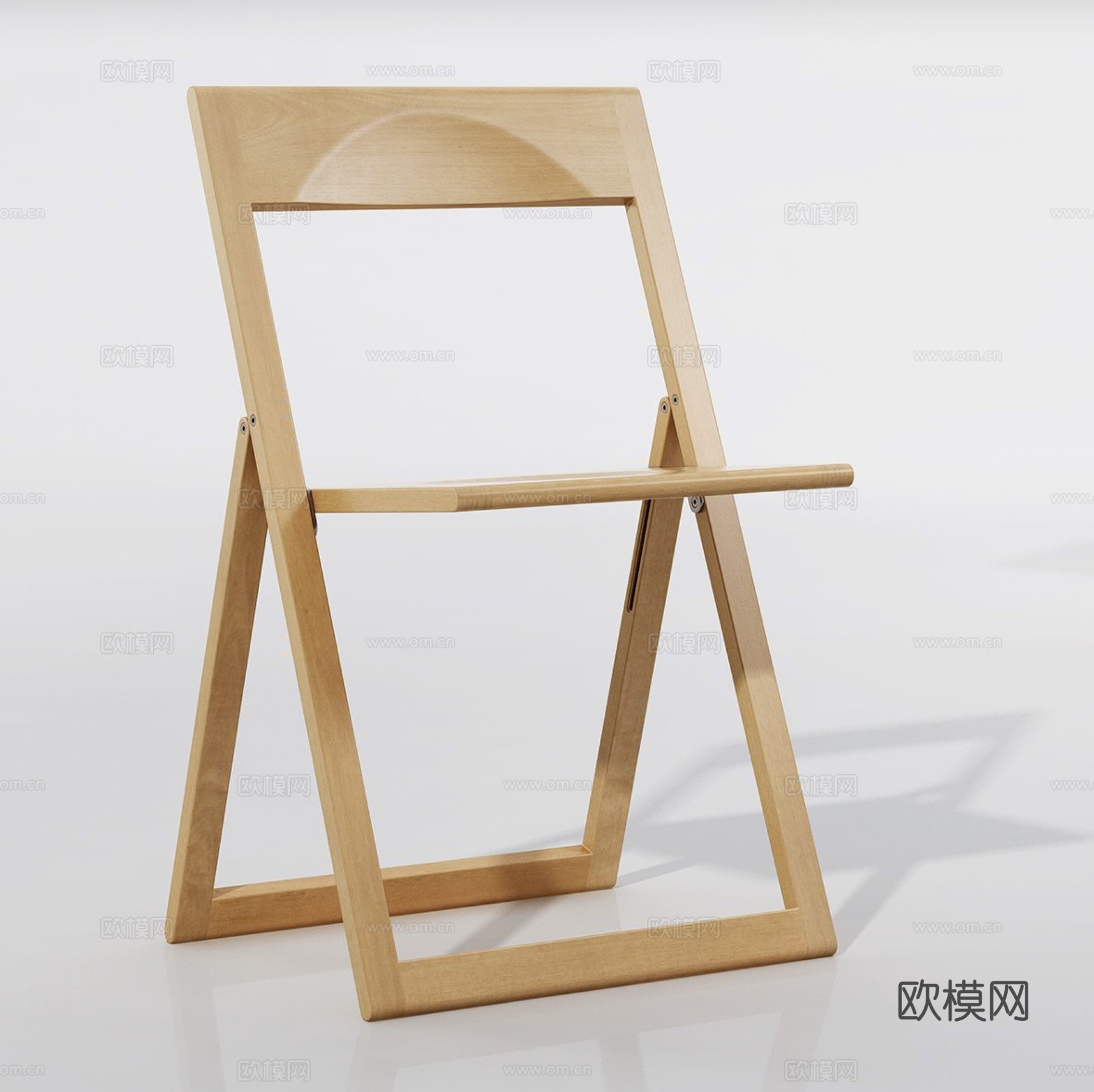 原木风单椅 餐椅  休闲椅3d模型
