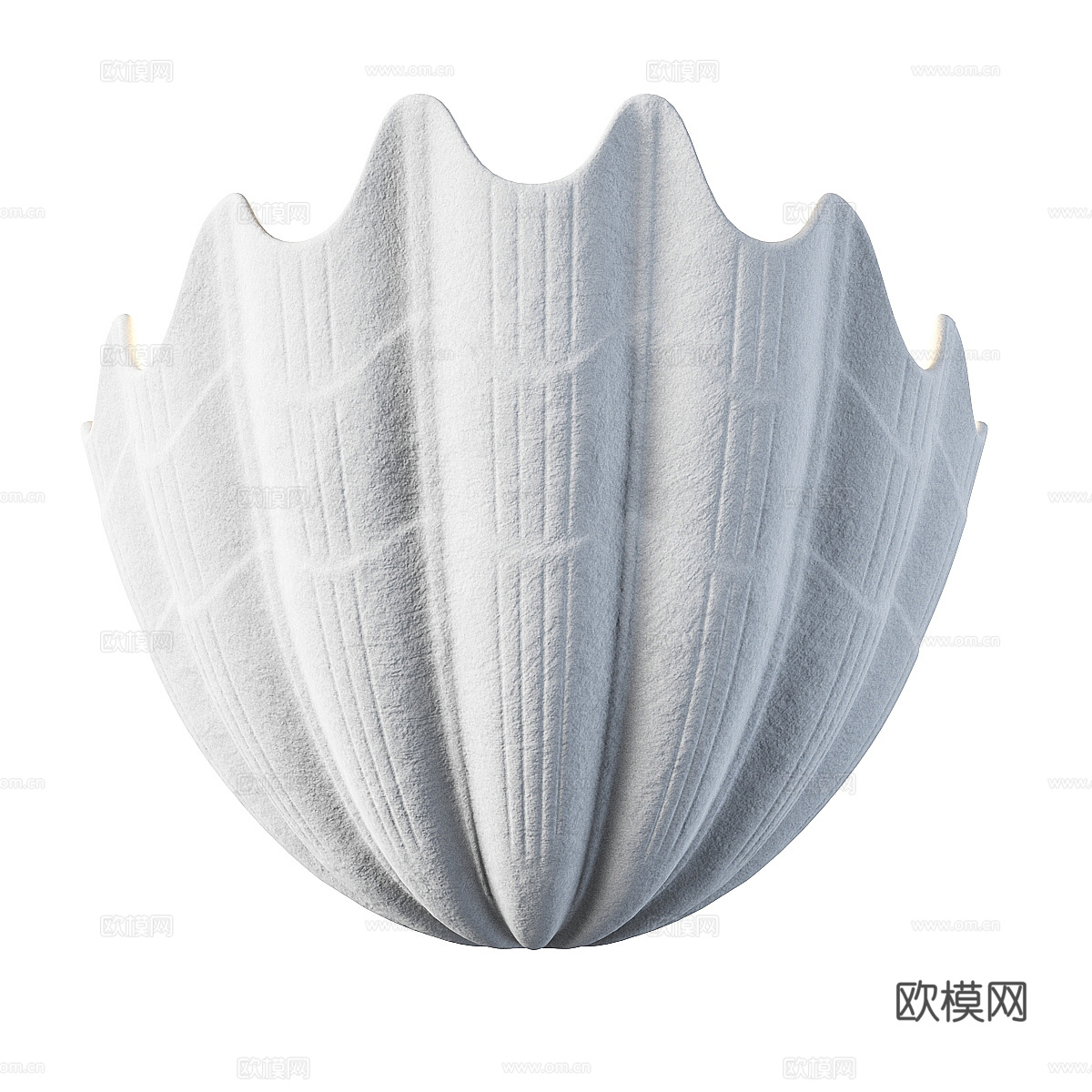 新中式贝壳装饰壁灯3d模型