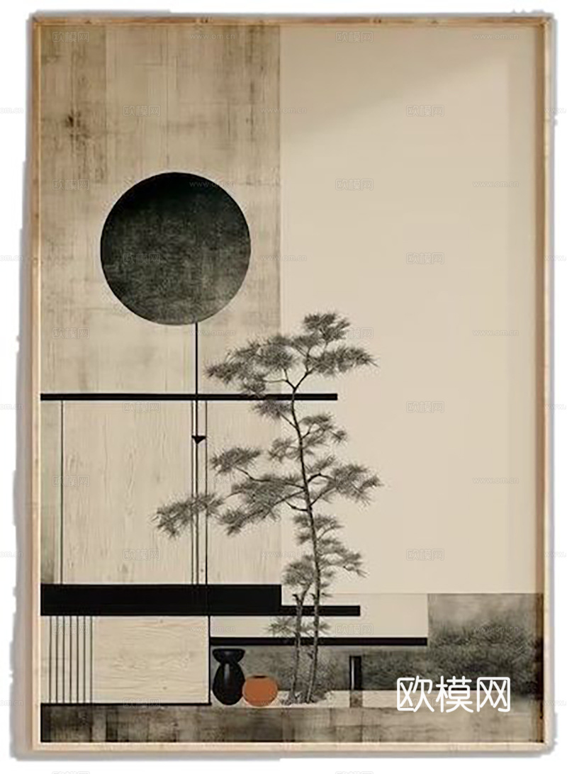 新中式挂画 艺术挂画 简约挂画