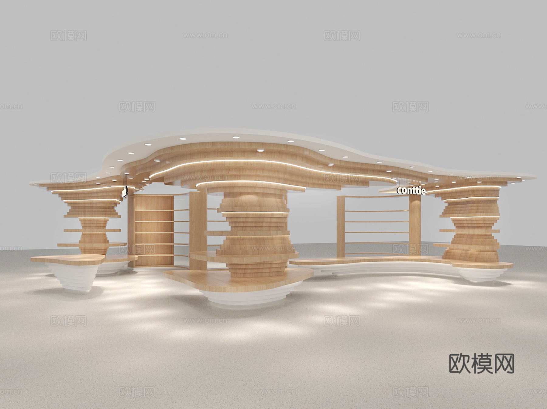 百货零售书店3d模型