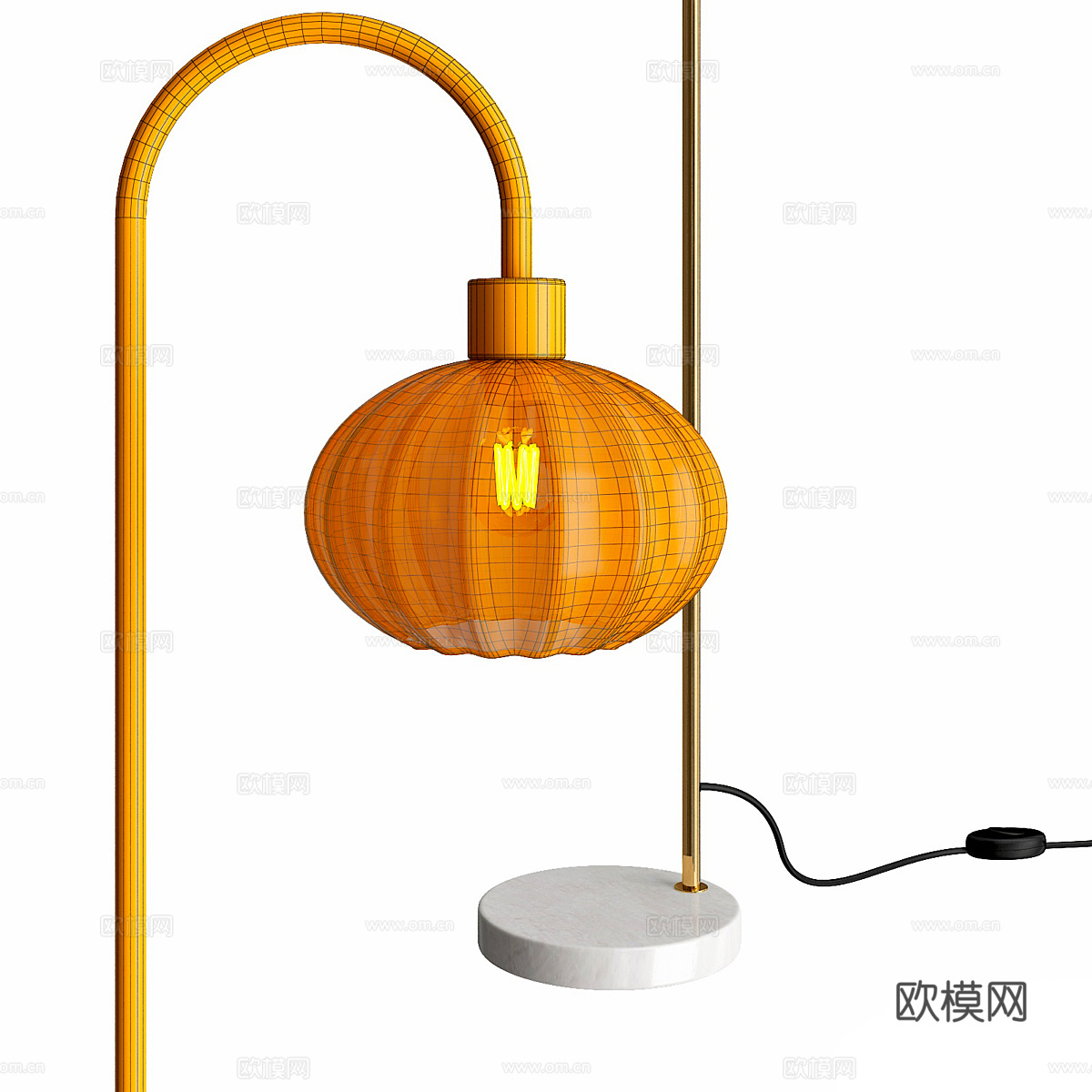 现代轻奢落地灯3d模型