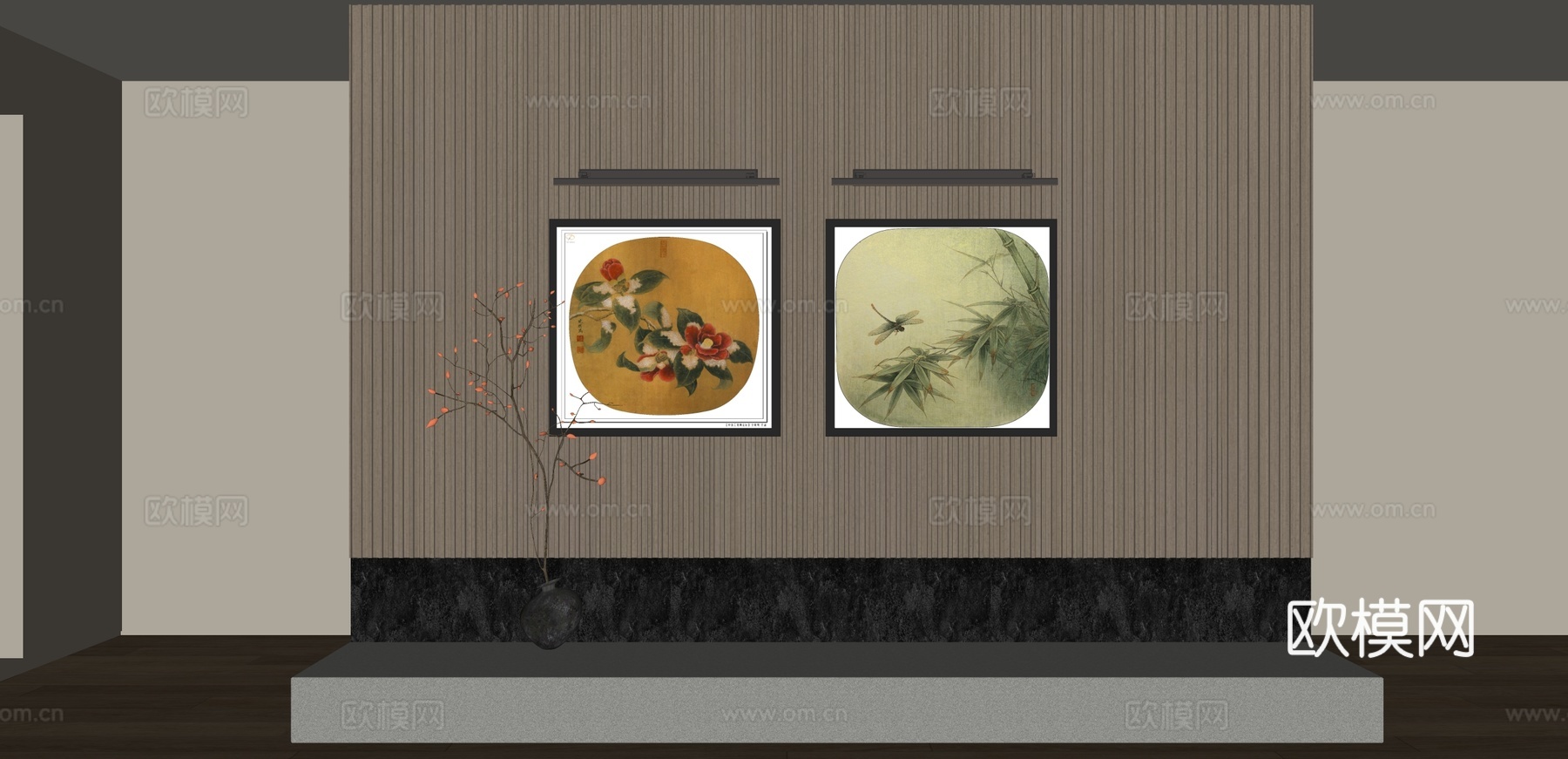 宋氏装饰画su模型