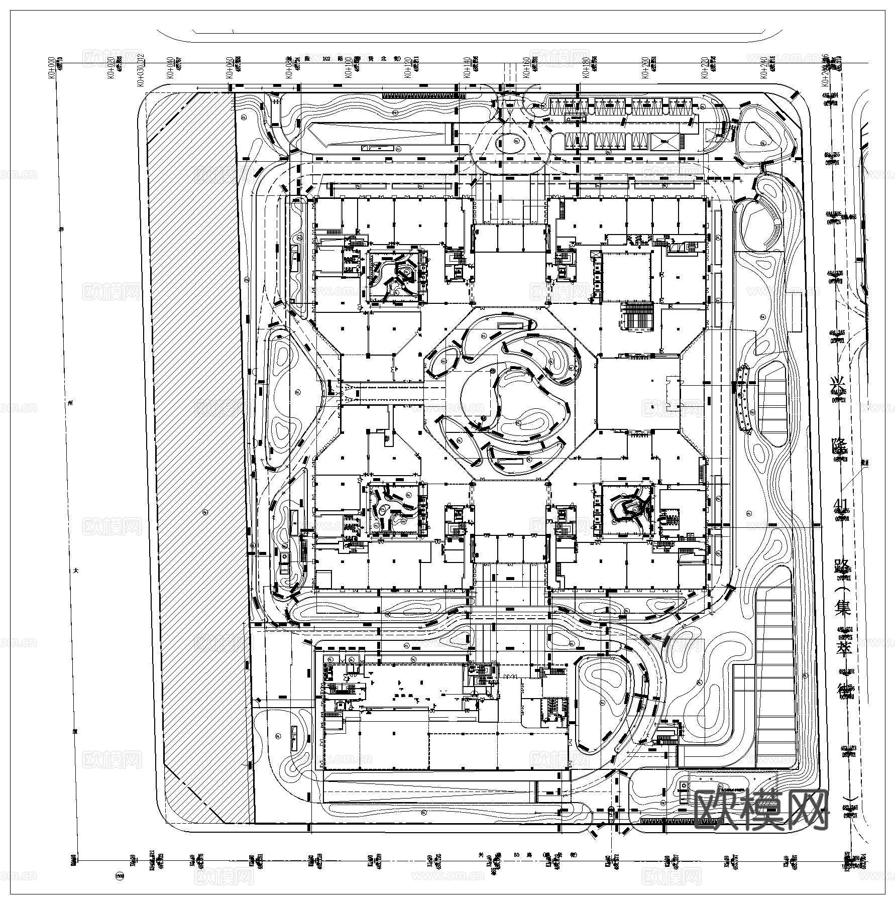 产业园建筑 科创园 产业园 科技园 商业综合体cad施工图