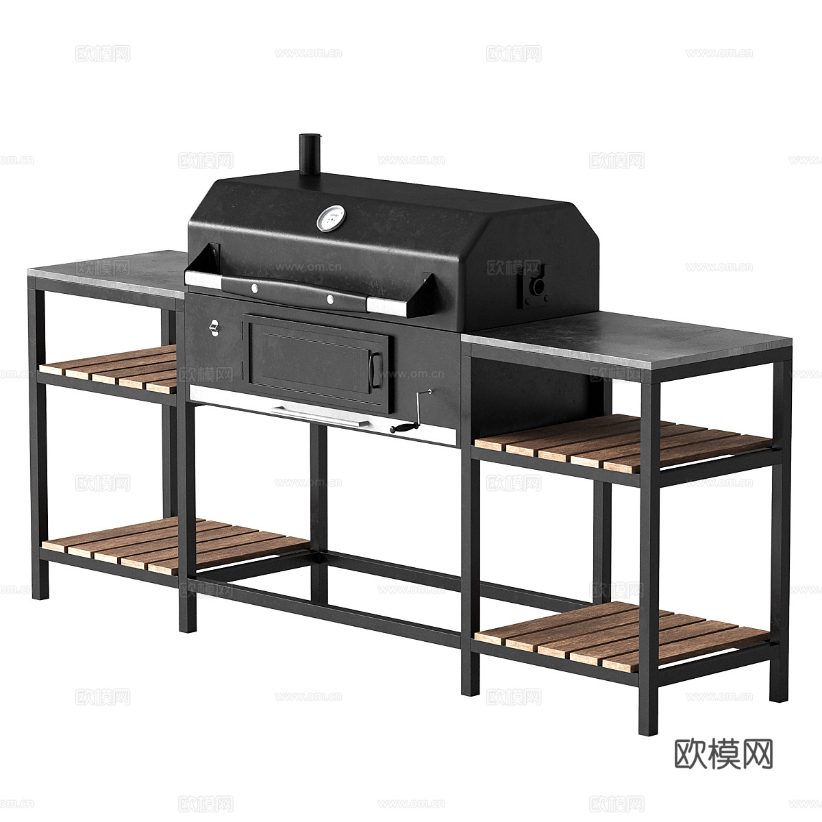 现代意式烧烤架 烤盘3d模型