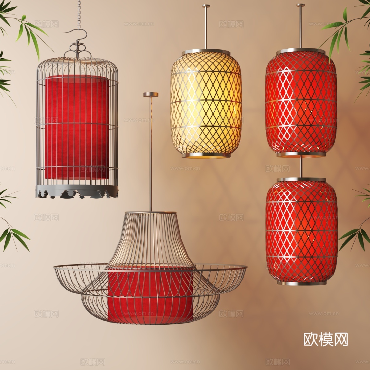 灯笼su模型