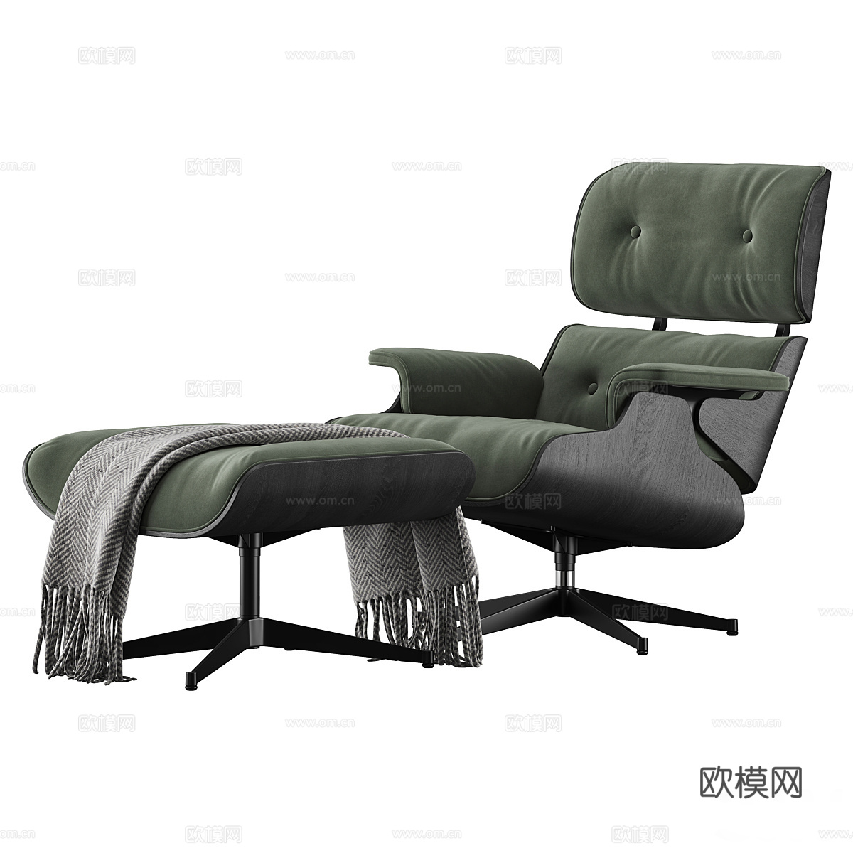 现代意式 Eames 休闲椅3d模型