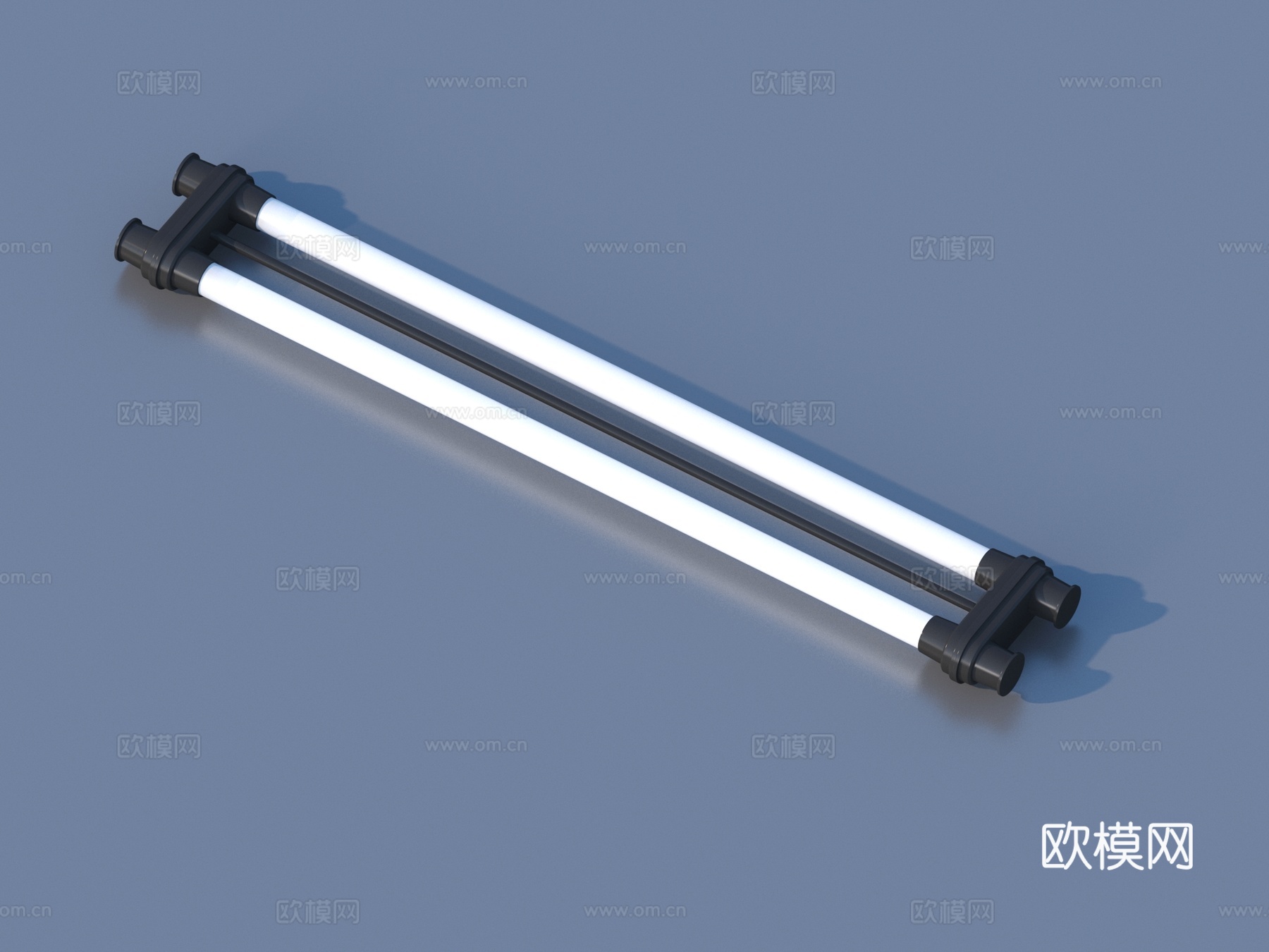 日光灯 灯管 电器 小品3d模型