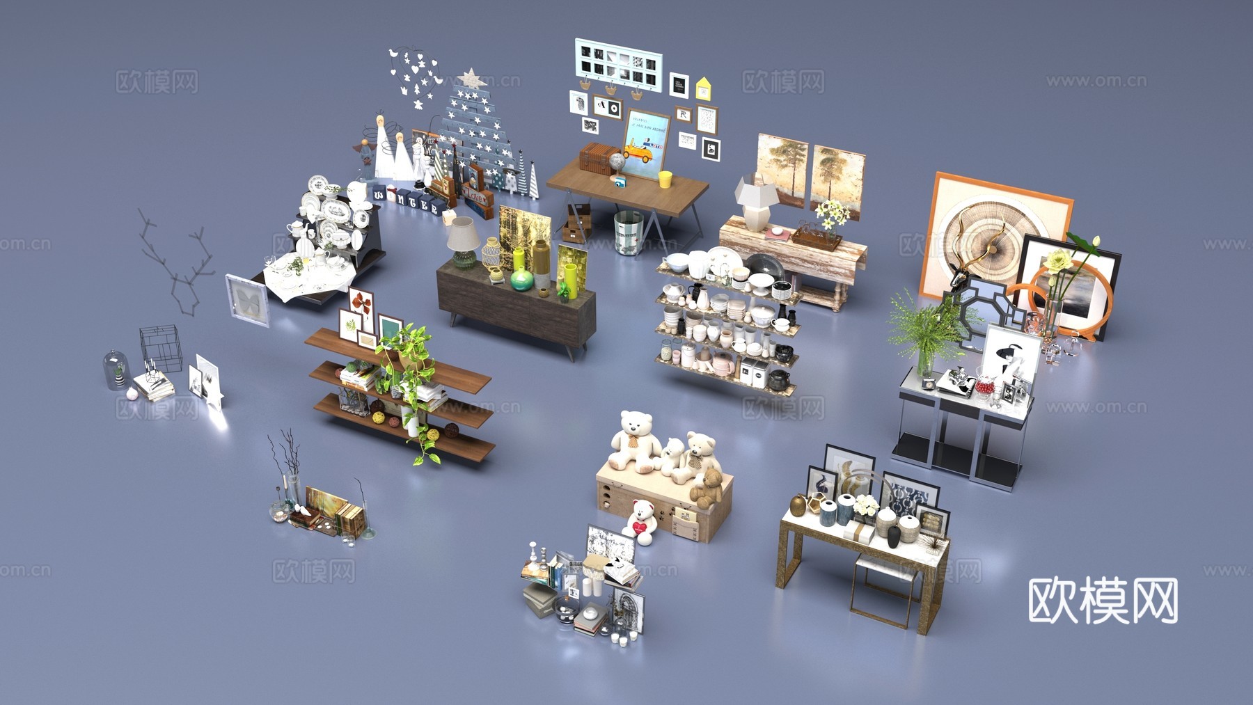 现代室内装饰品3d模型