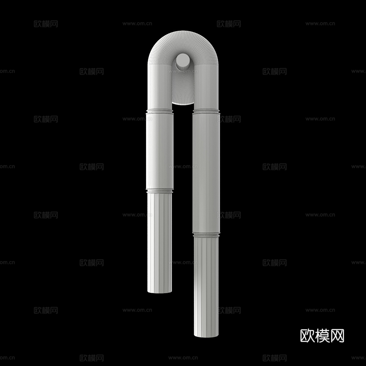 新中式轻奢金属玻璃装饰壁灯3d模型