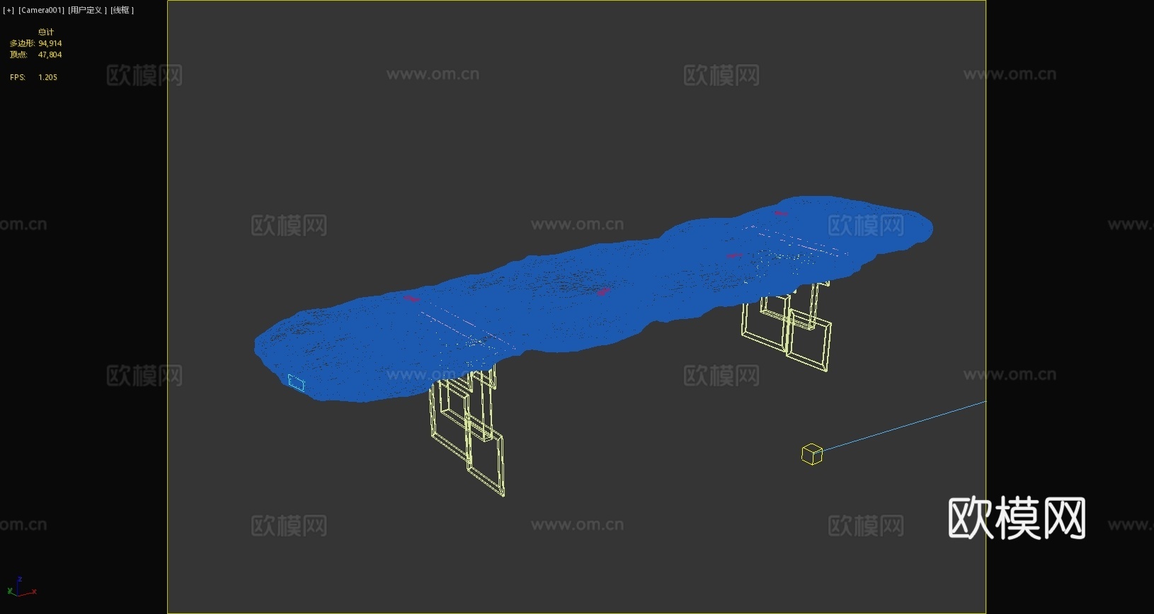 原木茶桌新中式茶桌中式茶桌3d模型
