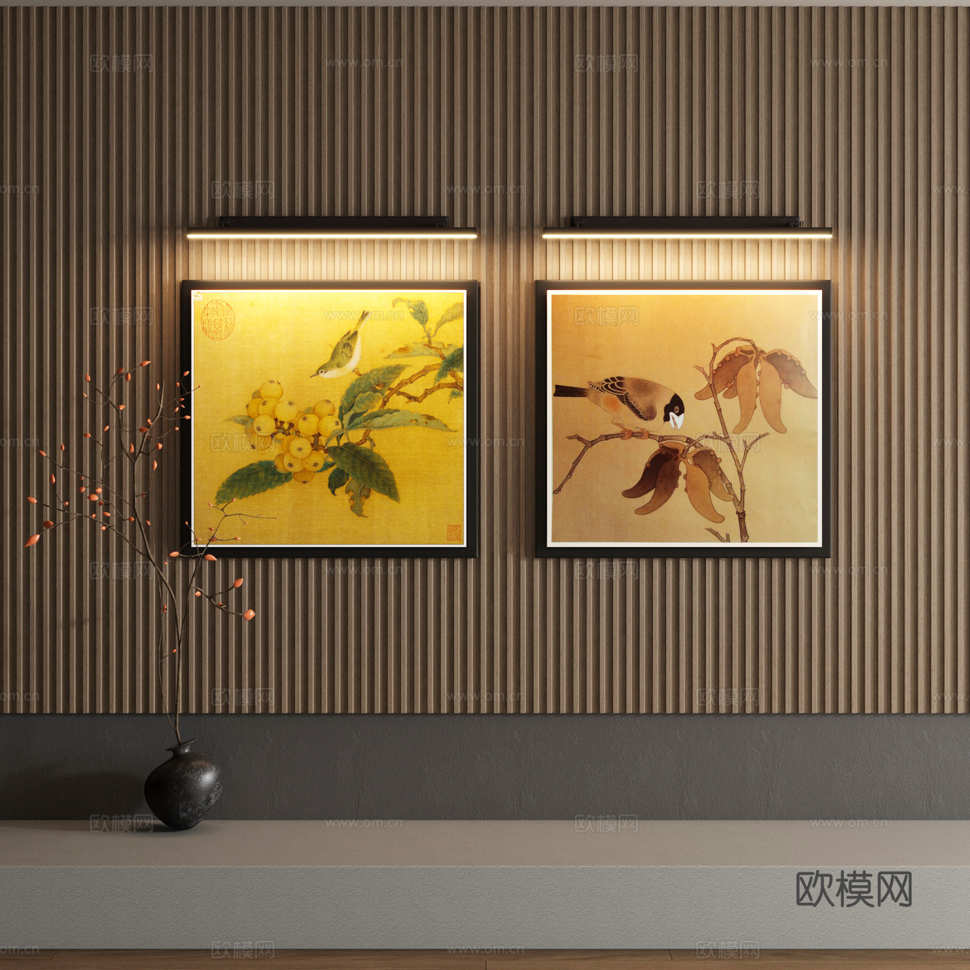 宋氏装饰画su模型