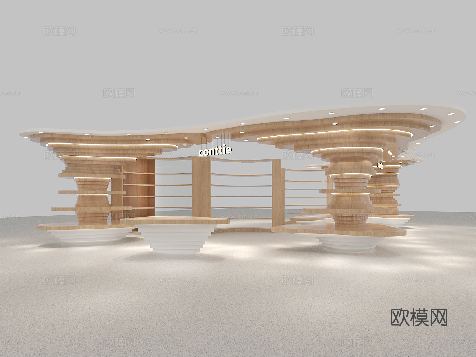 百货零售书店3d模型
