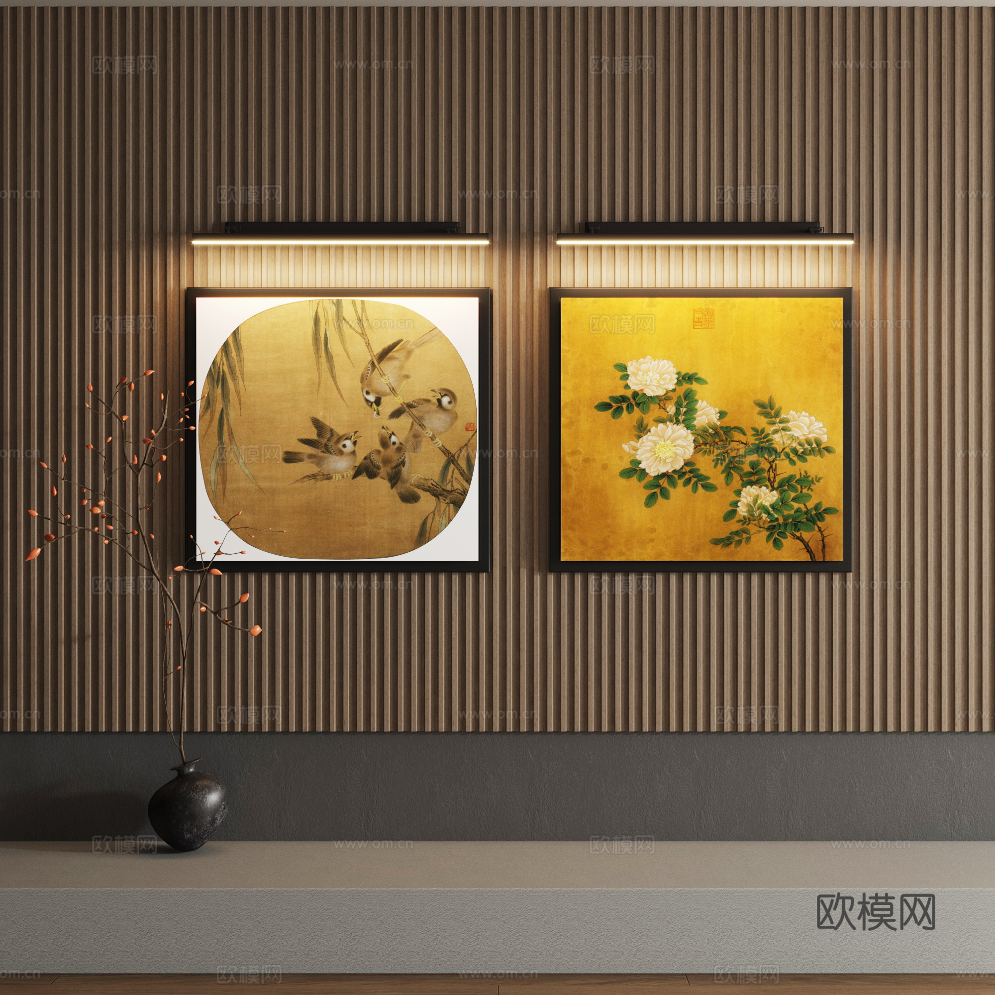 宋氏装饰画su模型