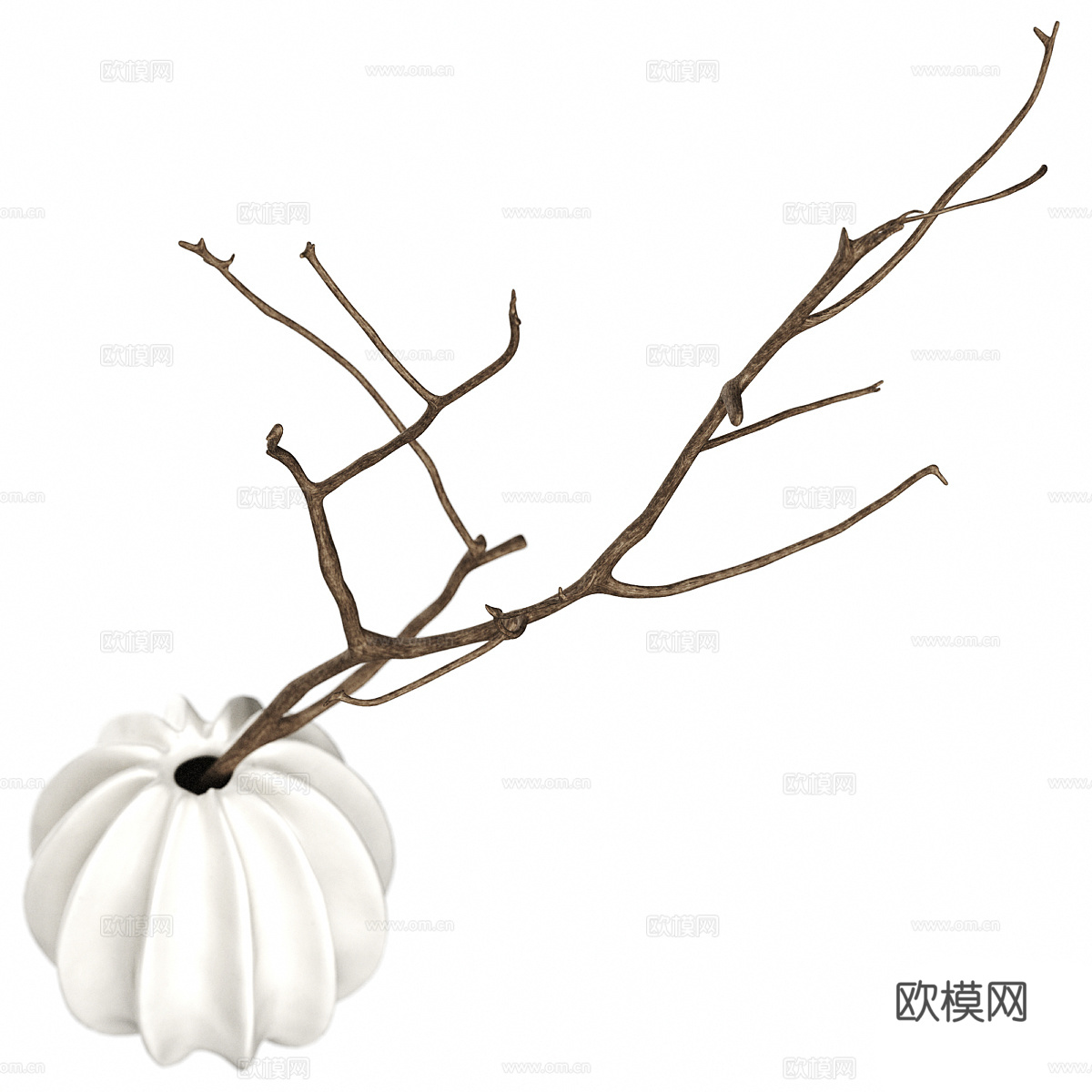 新中式中古风饰品摆件组合3d模型