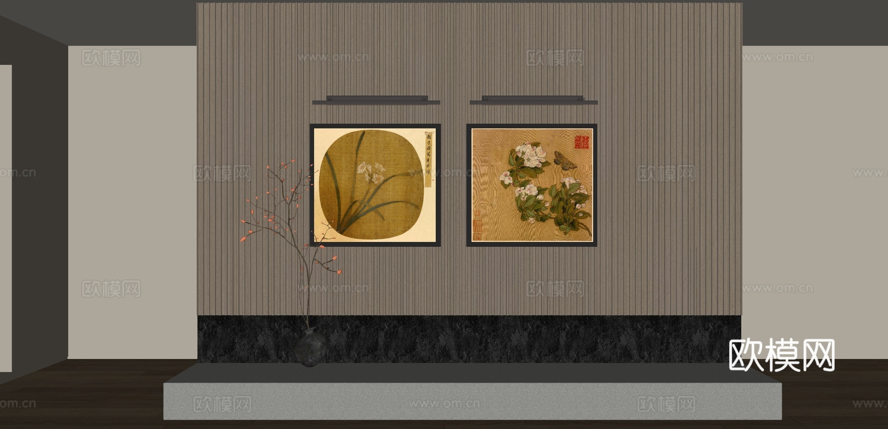宋氏装饰画su模型