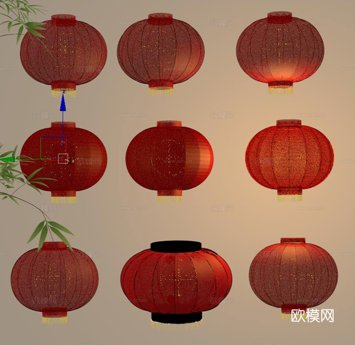 灯笼su模型