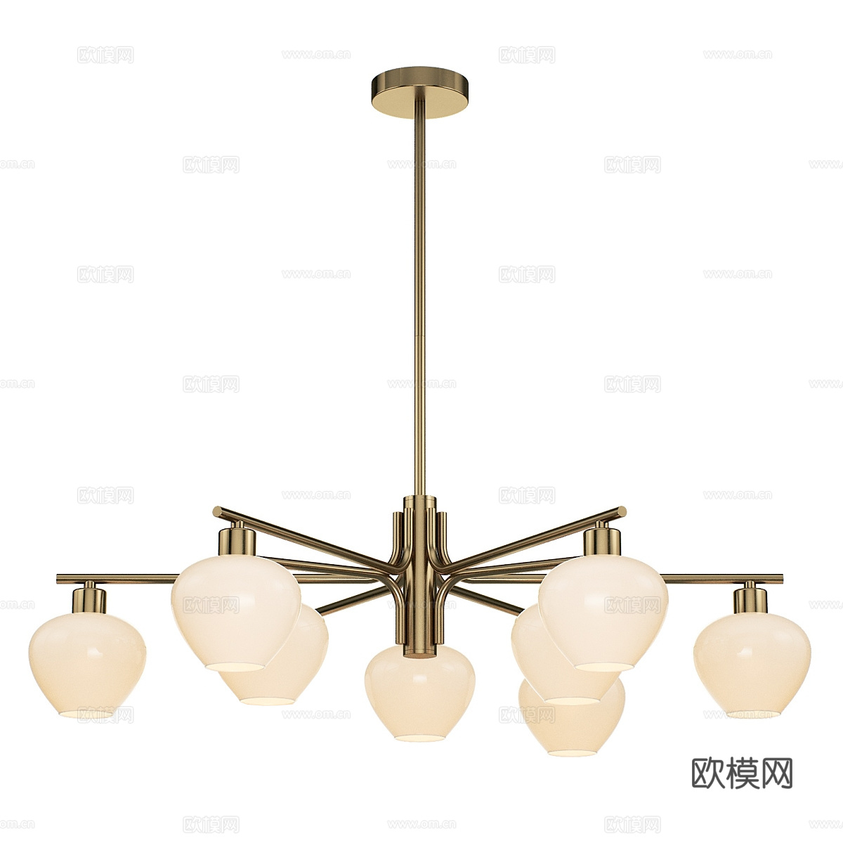 现代简约轻奢吊灯 吊灯 简约吊灯 餐厅吊灯 客厅吊灯 灯3d模型