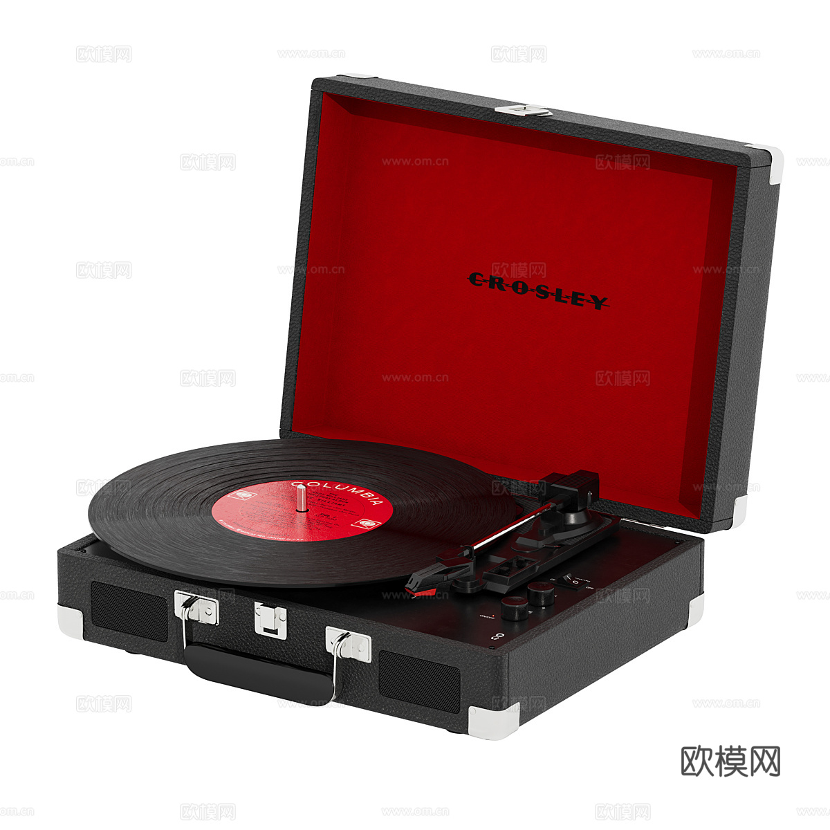 现代意式唱片机 电唱机3d模型